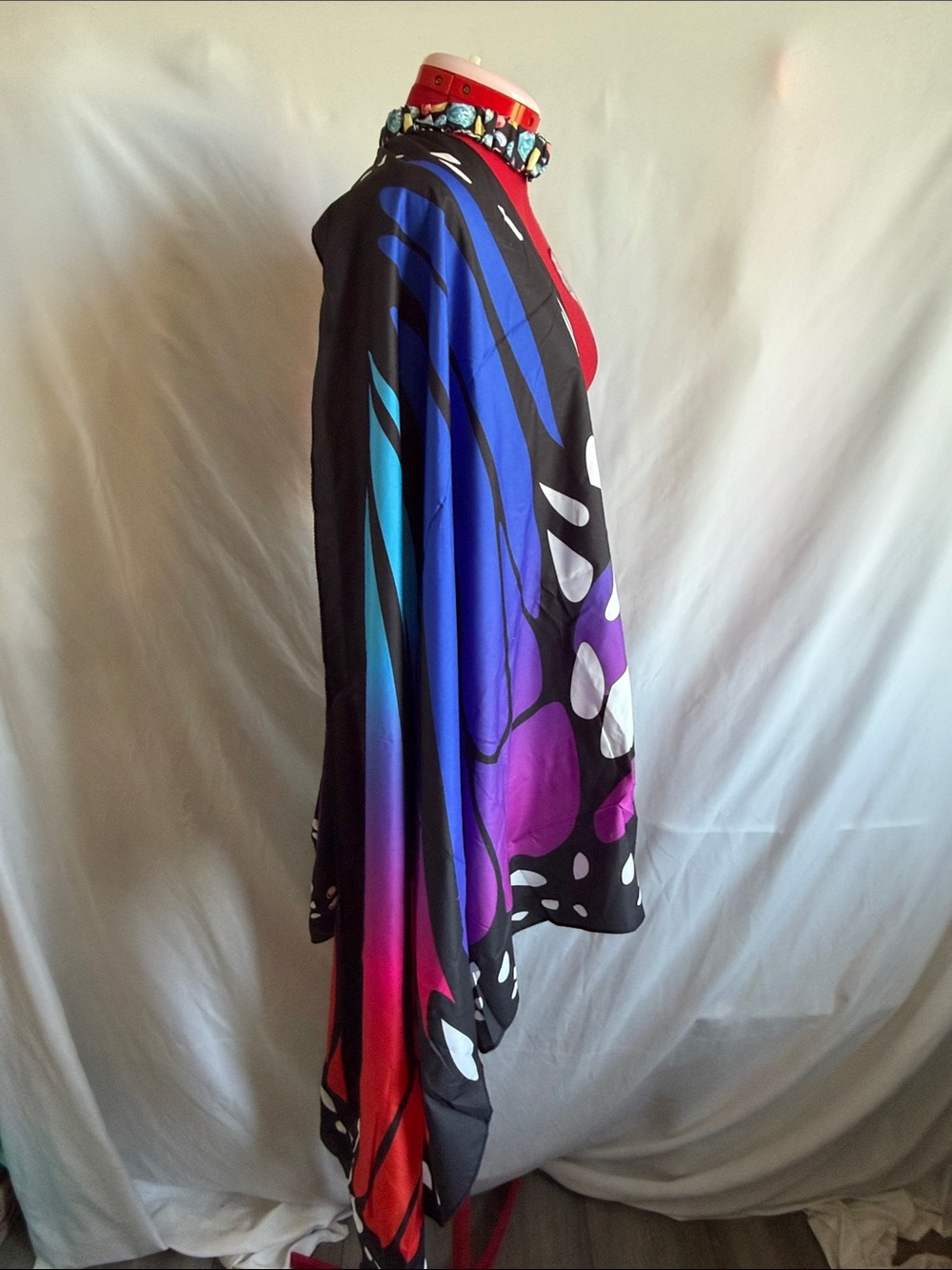 Multicolor Butterfly Wing Scarf - Picture 4 of 4